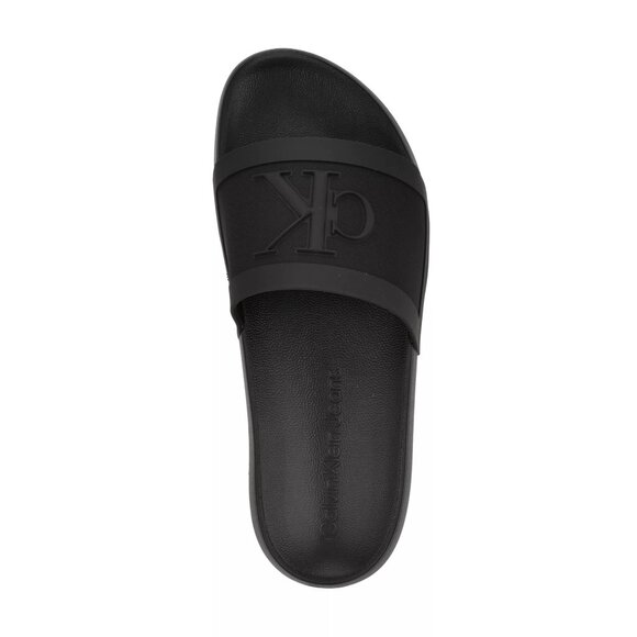 Calvin Klein Mens Wlinderz Casual Open Toe Slip On Slide Black Size 10M NIB - Picture 3 of 5